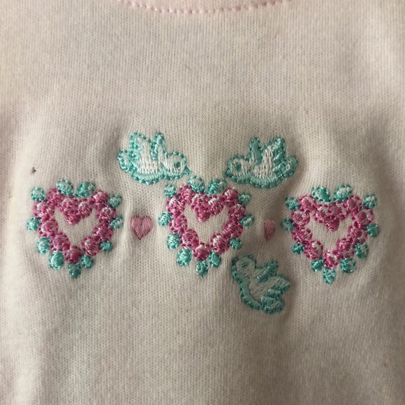 Pink Heart Valentines Deadstock Onesie - Picture 3 of 10